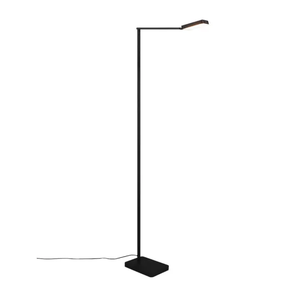 Image of Pavia Modern LED Integrated Floor Lamp Black Matt 2300-3000-4000K