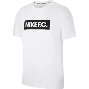 Image of Nike FC T Shirt Mens - White