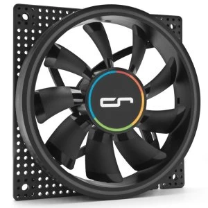 Image of Cryorig Crona S ARGB 120mm PWM Triple Fan Pack with Controller (400-1700rpm) - Black