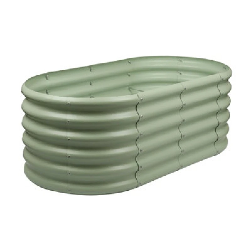 Image of Harbour Housewares Rounded Raised Garden Bed - 120Cm X 60Cm X 45Cm - Green