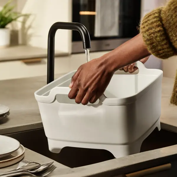 Image of Joseph Joseph Light Sage Drain Bowl Stone (Grey)