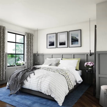 Image of Woven Dash Cover Set - Single - Charcoal