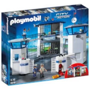 Image of Playmobil City Action Police Headquarters with Prison (6919)