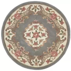 Image of Origins Shensi Round Rug Grey 120cm Diameter