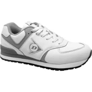 Image of DUNLOP FLYING WING safety lace-up shoes, white, 1 pair, size 39