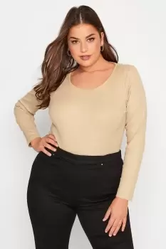 Image of Long Sleeve Ribbed Bodysuit