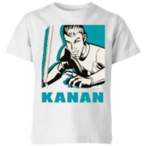 Image of Star Wars Rebels Kanan Kids T-Shirt - White - 5-6 Years