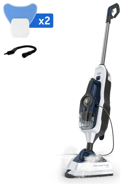 Image of Vax Steam Fresh Home CDST-SFXS Steam Mop with up to 15 Minutes Run Time - Navy Blue