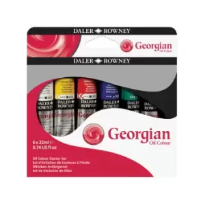Image of Daler-Rowney 111900150 Georgian Oil Starter Set 6 x 22ml