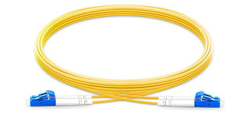 Image of Origin Storage LC-LC OS2 Fibre Optic Cable Singlemode Duplex - Yellow