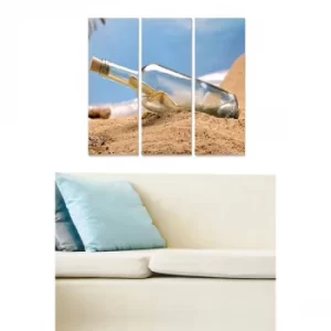 Image of MDFftr1008 Multicolor Decorative MDF Painting (3 Pieces)