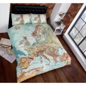 Image of Map Duvet Set - King