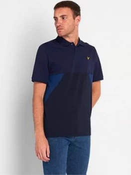 Image of Lyle & Scott Trio Geo Polo Shirt - Navy