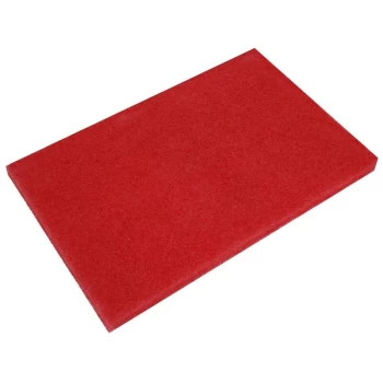 Image of Sealey - RBP1218 Red Buffing Pads 12 x 18 x 1 - Pack of 5