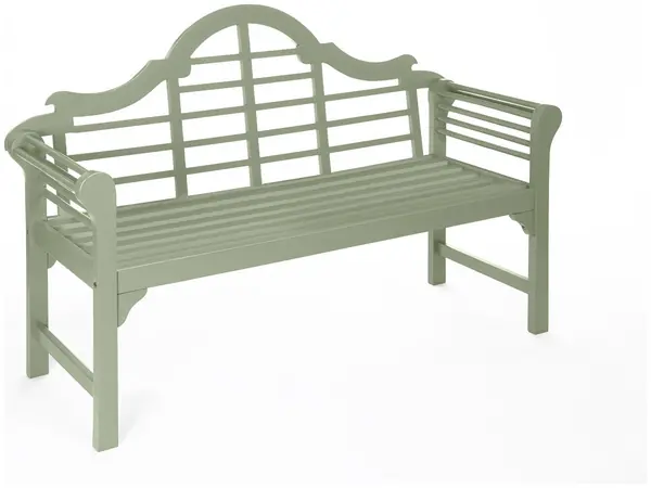 Image of Greenhurst Greenhurst Lutyens 2 Seater Garden Bench - Green