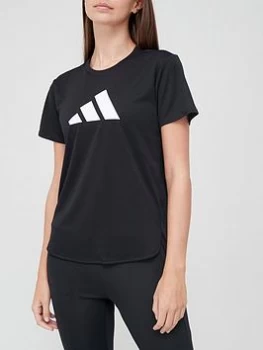 Image of adidas Badge Of Sport Logo T-Shirt - Black, Size XL, Women