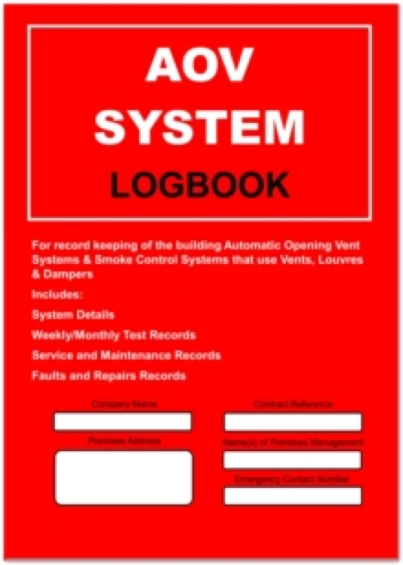 Image of AOV System Logbook Paperback / softback
