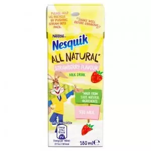 Image of Nesquik Strawberry Milkshake Carton 10x180ml NWT7186