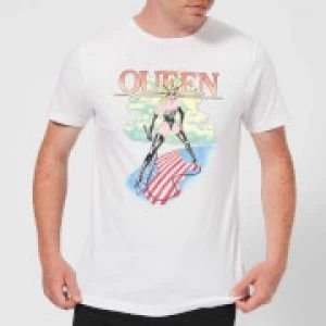 Image of Queen Vintage Tour Mens T-Shirt - White - S