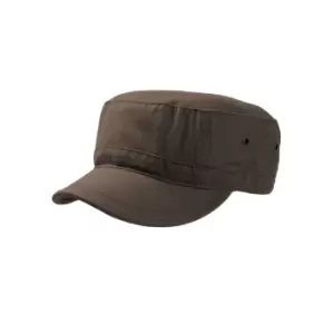 Image of Atlantis Chino Cotton Urban Military Cap (S-M) (Brown)
