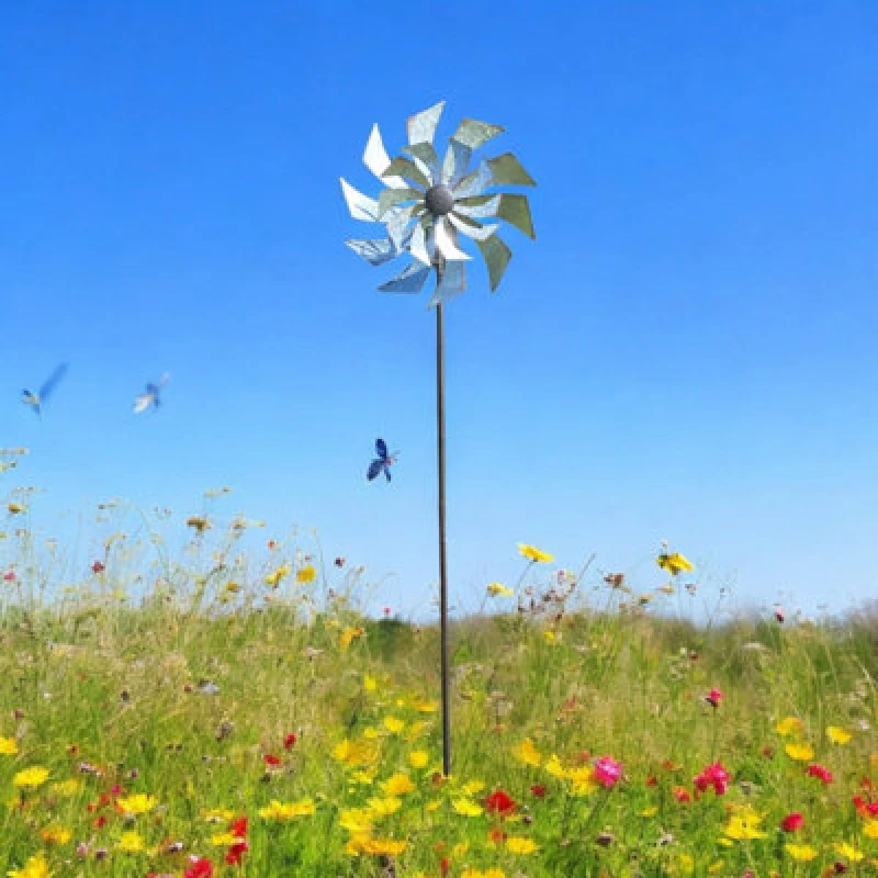 Image of 59" Metal Wind Spinner Outdoor Decoration