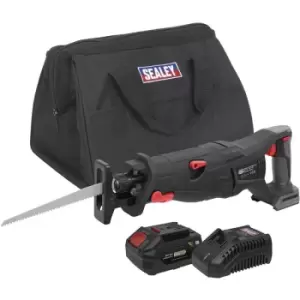 Image of Sealey - CP20VRSXKIT1 Brushless Reciprocating Saw 20V 4Ah SV20 Series Kit
