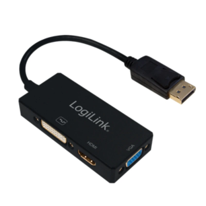 Image of LogiLink CV0109 video cable adapter 0.15 m DisplayPort VGA + HDMI + DV