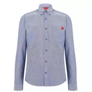 Image of Hugo Evito Long Sleeve Shirt - Blue