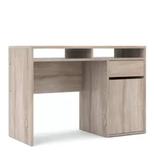 Image of Function Plus Desk 1 Door 1 Drawer In Truffle Oak Effect