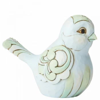 Image of Pale Blue and Green Bird Figurine by Jim Shore