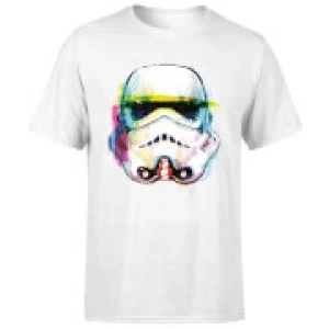 Image of Star Wars Stormtrooper Paintbrush Art T-Shirt - White - S
