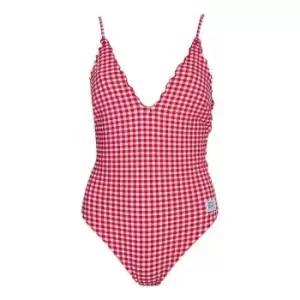 Image of Tommy Bodywear Plunge One Piece - Red