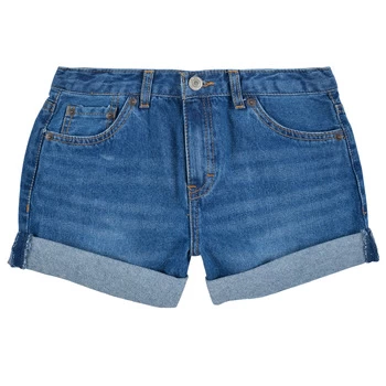Image of Levis GIRLFRIEND SHORTY SHORT Girls Childrens shorts in Blue ans,4 years,5 years