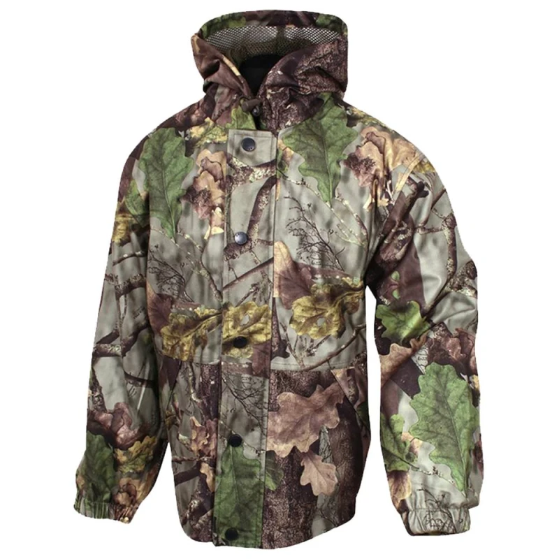 Image of Jack Pyke Oak Leaf Camo Waterproof Jacket in Brown Size: 11-12 Years Brown Unisex 11-12 Years
