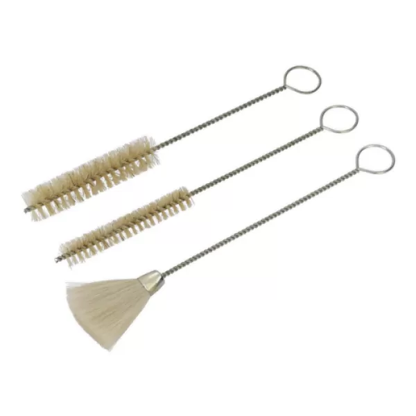 Image of Genuine SEALEY BSGC/3 Spray Gun Cleaning Brush Set 3pc