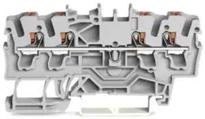 Image of Wago Grey 2202 Terminal Block, 18 12 AWG, 22 12 AWG, 0.25 4 mm, 0.75 4 mm, ATEX,