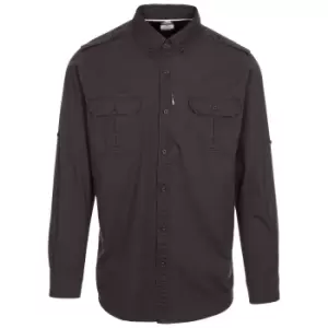 Image of Trespass Mens Ballardean Shirt (XS) (Dark Grey)