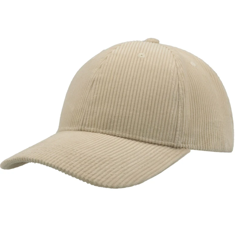 Image of Atlantis Womens Cordy S Corduroy Baseball Cap in Stone Stone Female One Size