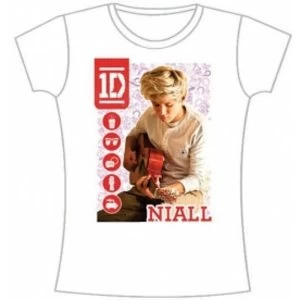 Image of One Direction 1D Niall Symbolfield Skinny White TS: XL