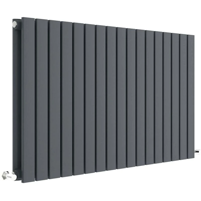 Image of Aspire Aspire - Hudson Reed Sloane Double Designer Horizontal Radiator 600mm h x 992mm w - Anthracite PWHLA56D