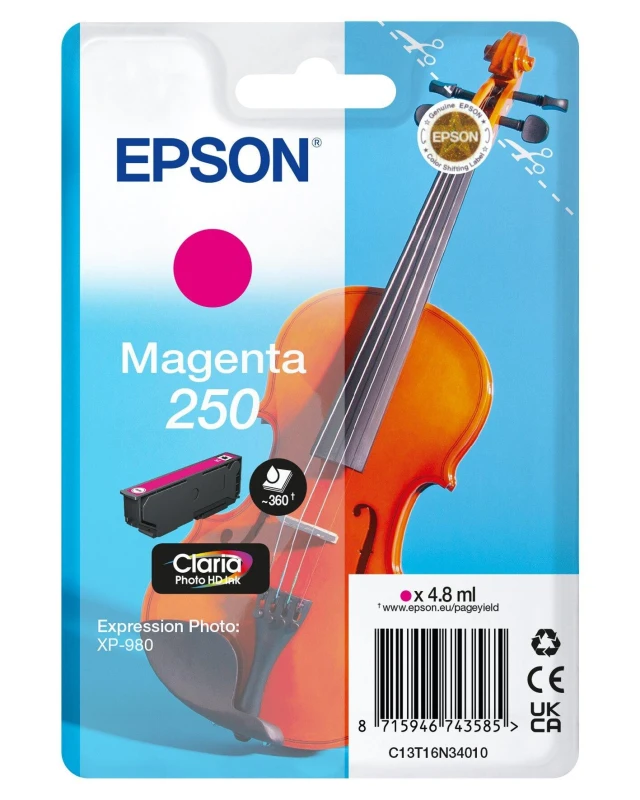 Image of Epson 250 Magenta Ink Cartridge - Violin (Original)