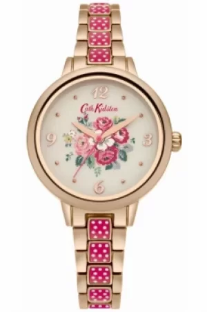 Image of Ladies Cath Kidston Forest Bunch Red Spot Bracelet Watch CKL008PRGM