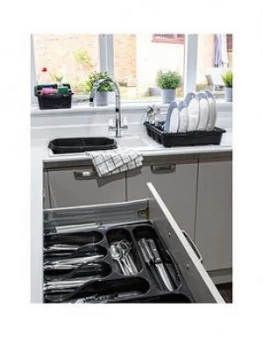 Image of Wham Casa 4 Piece Kitchen Tidy Set In Black