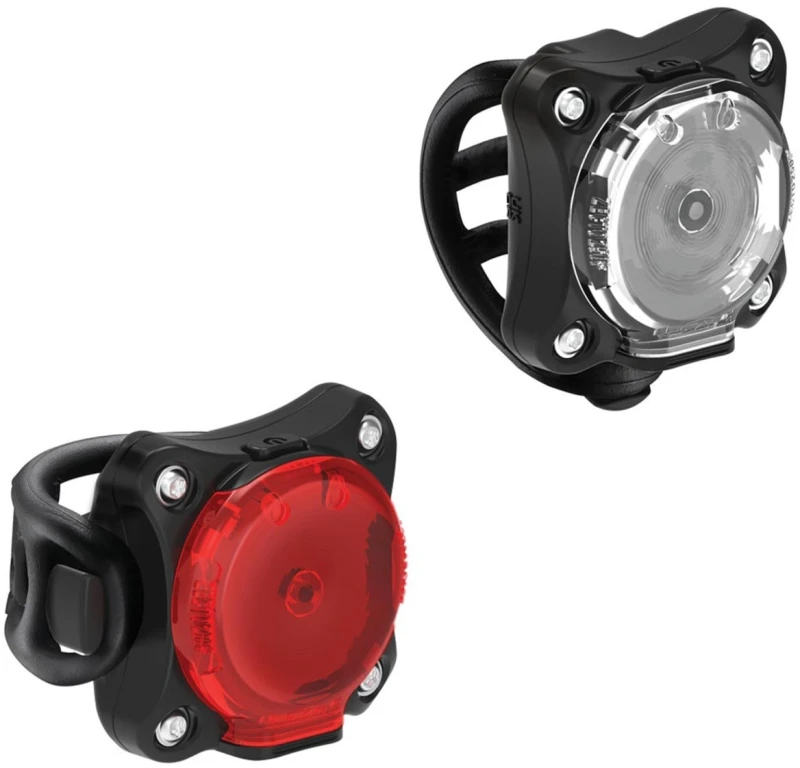 Image of Lezyne Zecto Drive 250+ and Zecto Drive 200+ Front and Rear Light Set 250 Black - Cycles UK