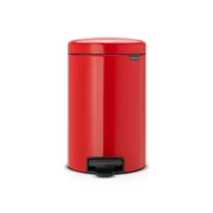 Image of Brabantia 12L NewIcon Pedal Bin - Red