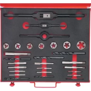 Image of 3/16-3/4" BSF 28-Pce HSS Threading Set in Case