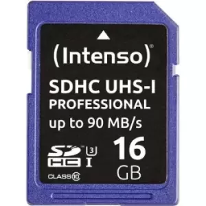 Image of Intenso Professional SDHC card 16GB Class 10, UHS-I