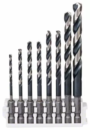 Image of Bosch Accessories 2608577140 Metal twist drill bit set 2.50 mm, 3.30 mm, 4.20 mm, 5.50 mm, 6.80 mm, 8.50 mm 8 pc(s)