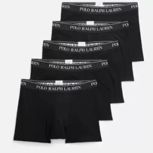Image of Polo Ralph Lauren Mens 5 Pack Trunk Boxer Shorts - Black - XL