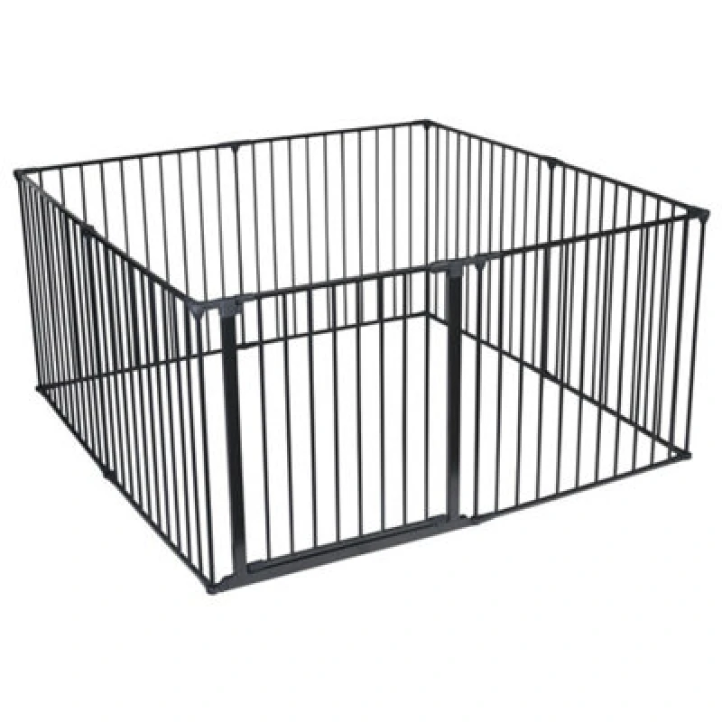 Image of Safetots Premium Multi Panel Play Den, 144Cm X 144Cm, Black, 70Cm High